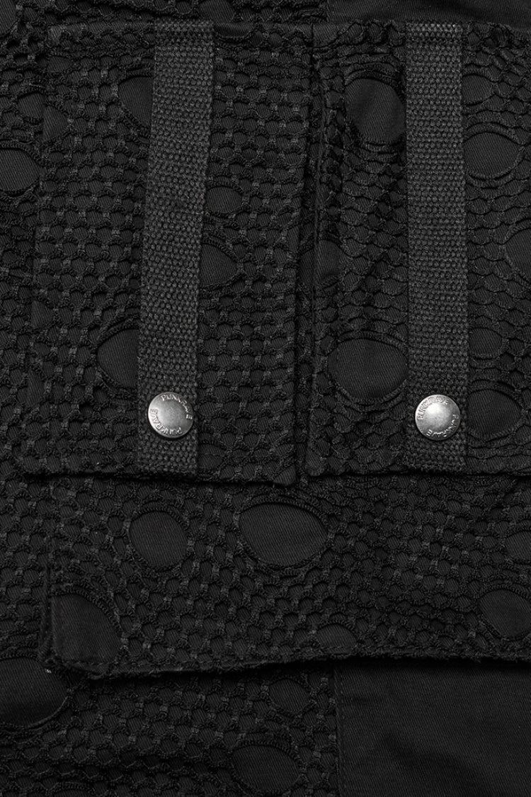 Steampunk Trousers with Metal Ring Embellishments