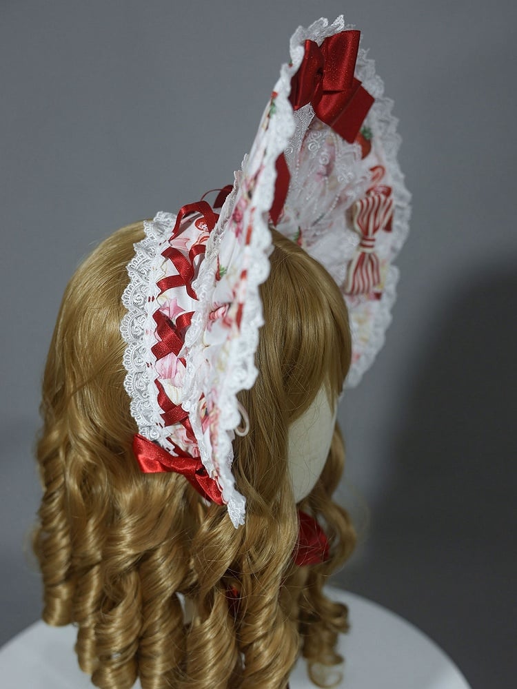 Pink / Yellow / White Sweet Lolita Bonnet