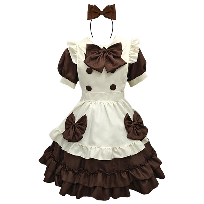 Kawaii Bow Decor Rulffled Lolita Dress