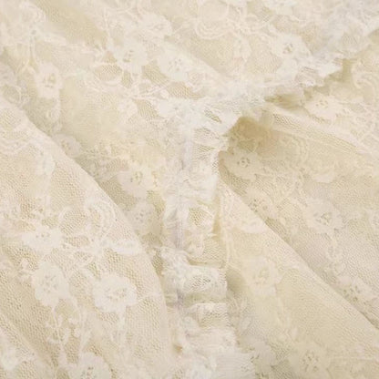 3D Flower Top Pieces Set Pantskirt Leg Two Irregular Wide