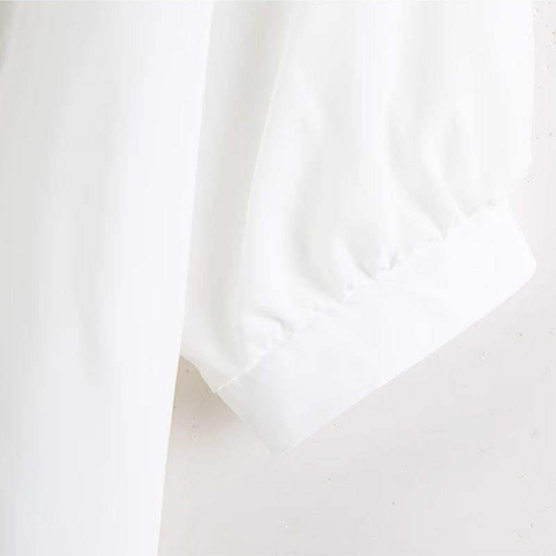 Spring Lapel Print Dress Slip Shirt Loose Green Vintage