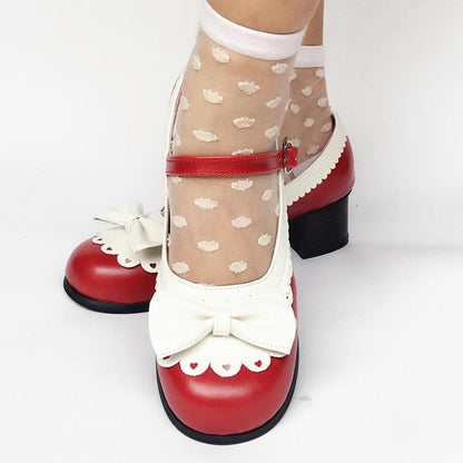 Wine Hit SP168070 Shoes White Lolita Made Custom