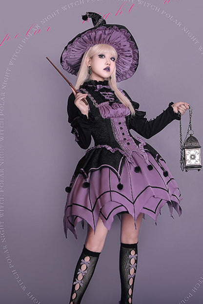 Sweet Lolita OP Dress with Ruffled Collar and Irregular Hem
