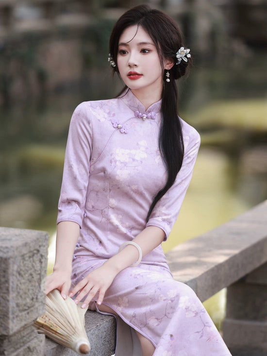 Kelly Floral-Print Cheongsam main image 0