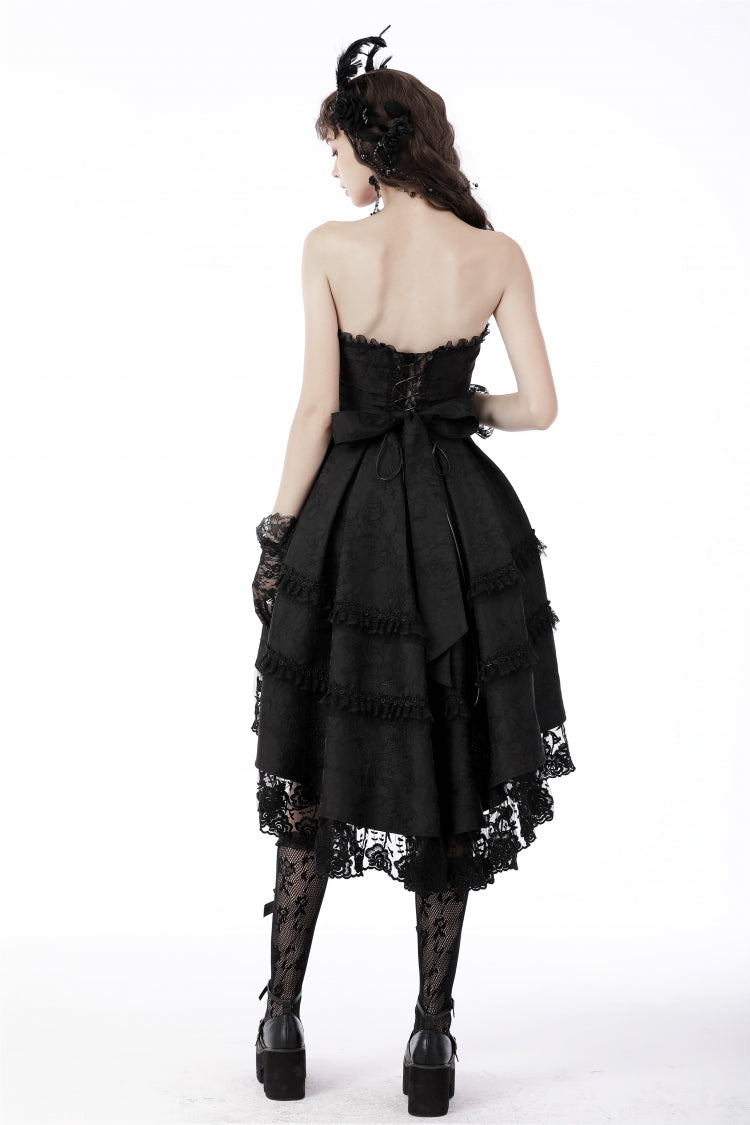 High-Low Lace Slip Dress for Weddings and Graduation