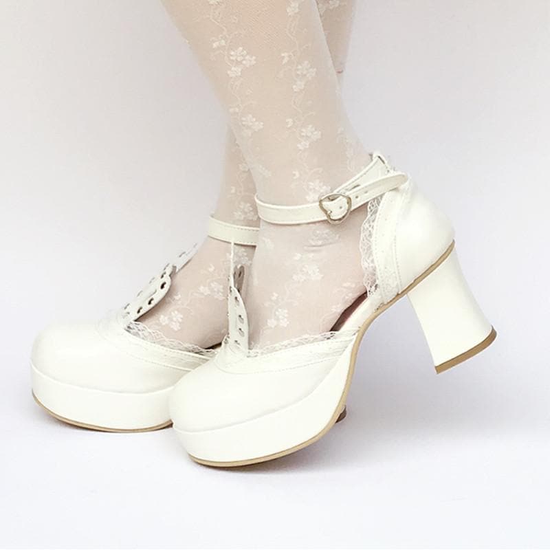Custom White Crown SP168283 Princess Platform Shoes Made
