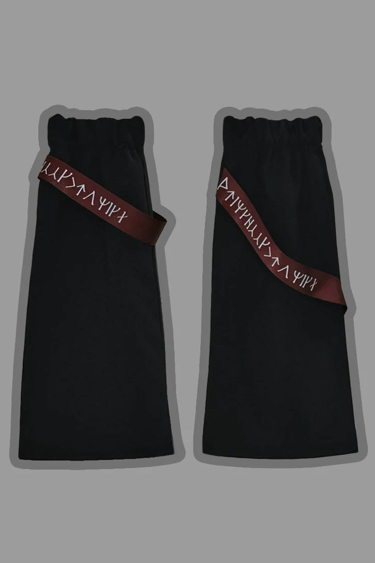 Stand Collar Long-Sleeve Gothic Prince Ouji Shorts Set