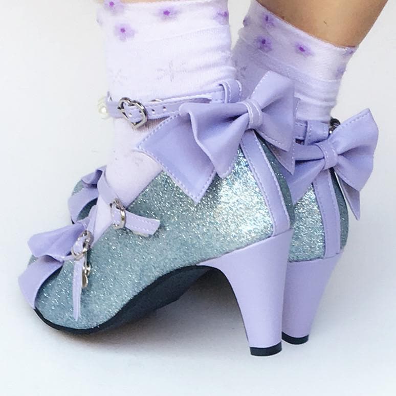 Shoes Bow Blue Made Blingbling SP168016 Custom Mermaid