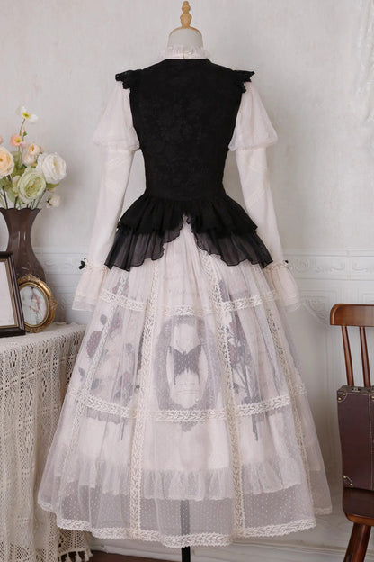 Gothic French Princess Ruffle Lolita Set with Long Sleeves