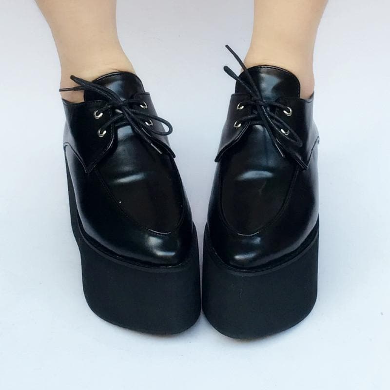 Platform Shoes SP168274 Red/Black Cool Custom PU Made