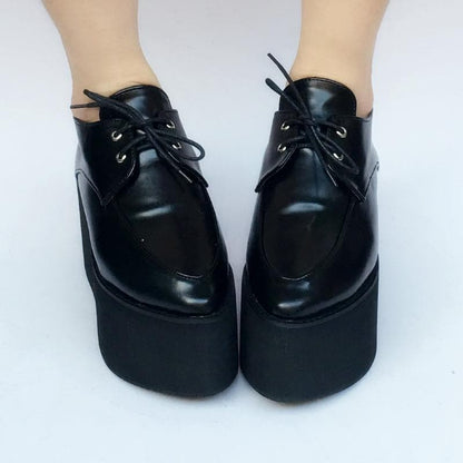 Platform Shoes SP168274 Red/Black Cool Custom PU Made