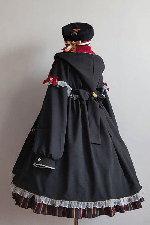 Black Gothic OP Dress Lolita Long Sleeves Alchemy Witch - Altfashion Shop