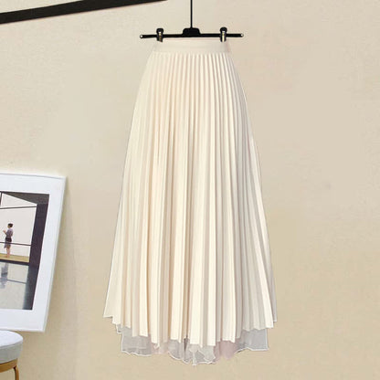 Print Cartoon Letter Tulle Pleated T-Shirt Bear Skirt