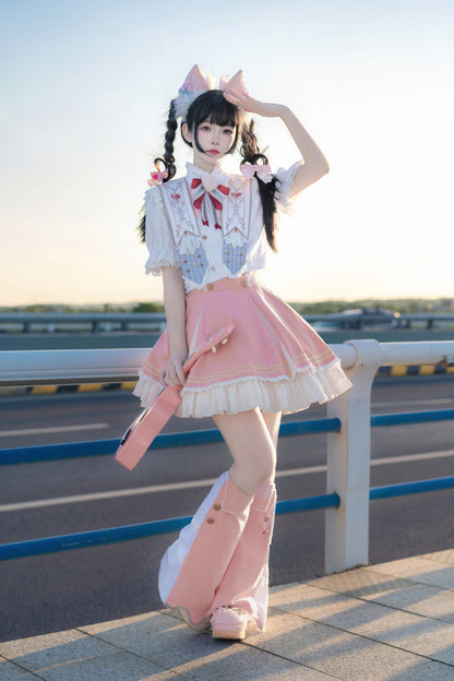 Rose Messenger of Heaven Ruffle Sweet Princess Lolita Skirt