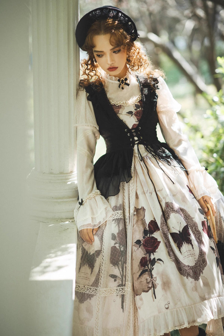 Gothic French Princess Ruffle Lolita Set with Long Sleeves