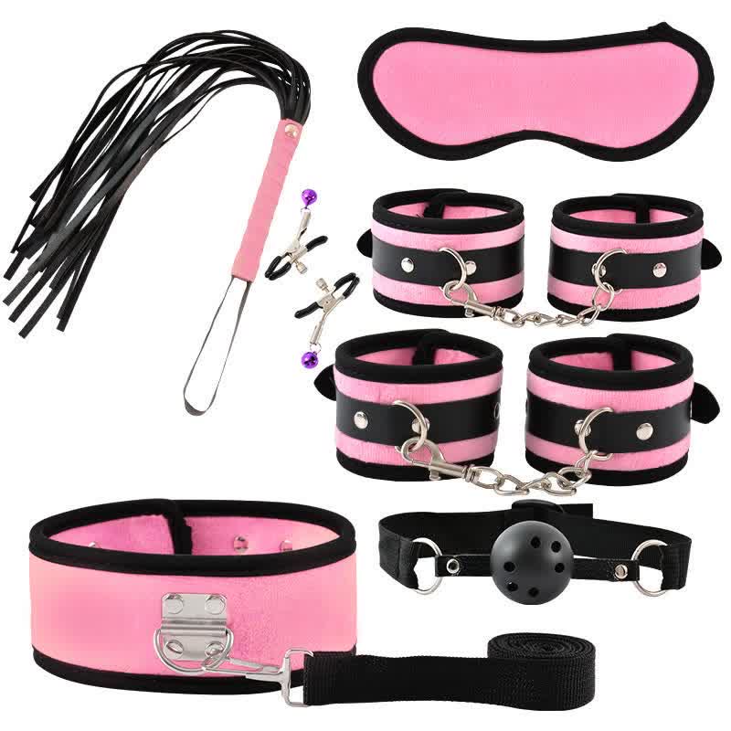 Leather Maid Cosplay Accessories 7 Piece Set