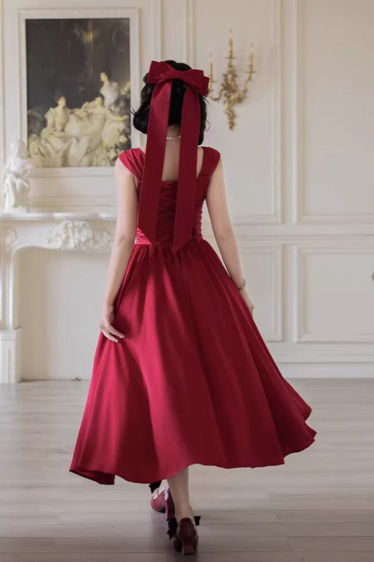 Fishbone Vintage Elegant Jumper Dress Set - Red With Love