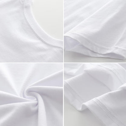 Two Letter Print Cartoon Bear Pantskirt Pieces T-Shirt