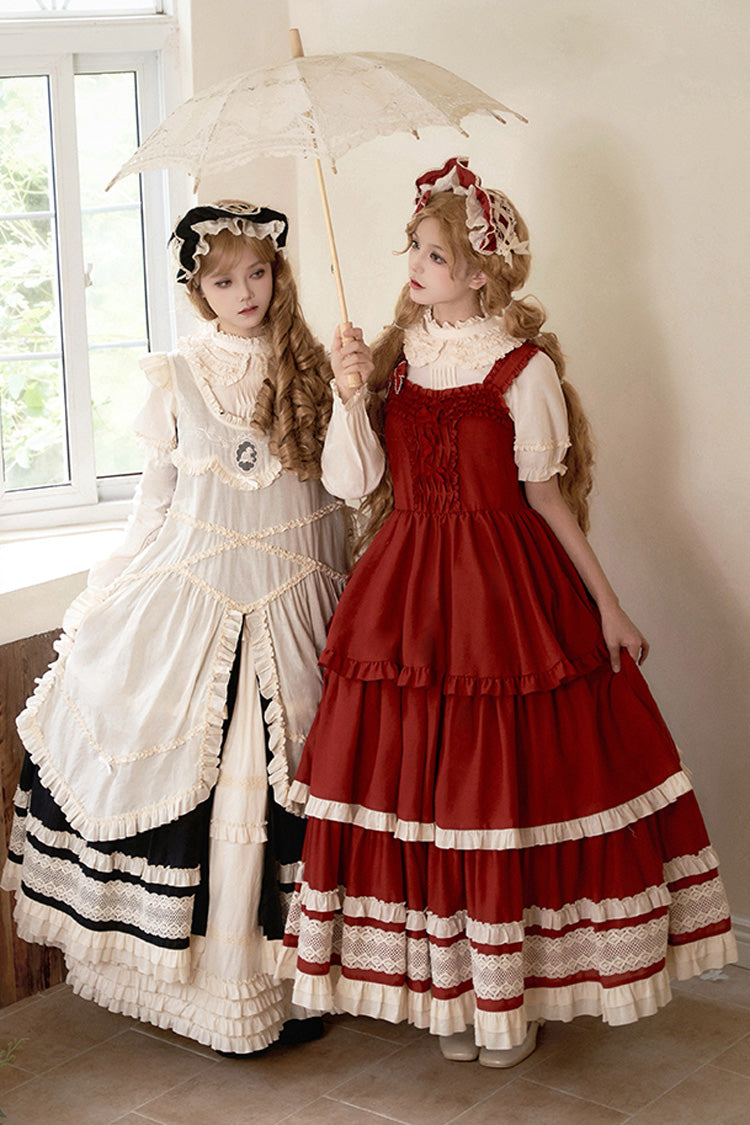 Lily Multi-Layered Ruffle Lace Classic Elegant Lolita Jsk Dress