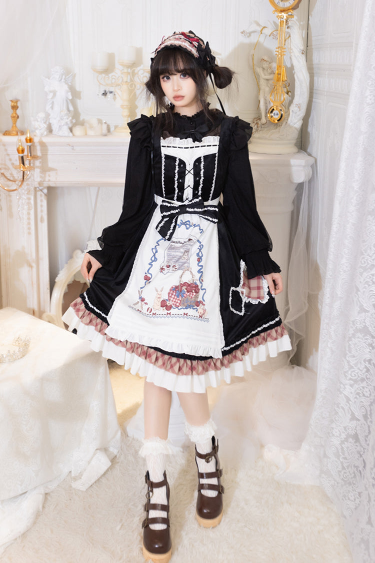 Little Red Riding Hood Ruffle Bowknot Sweet Lolita Jsk Dress