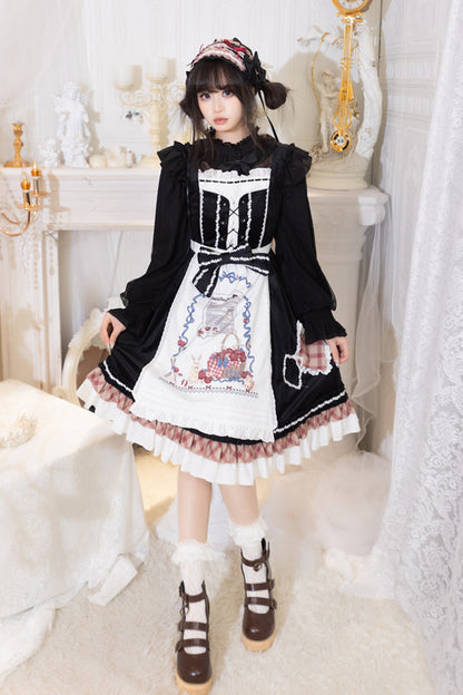 Little Red Riding Hood Ruffle Bowknot Sweet Lolita Jsk Dress
