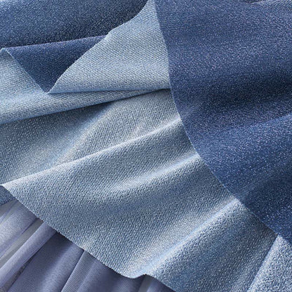 Sweater Blossom Tulle Decor Skirt