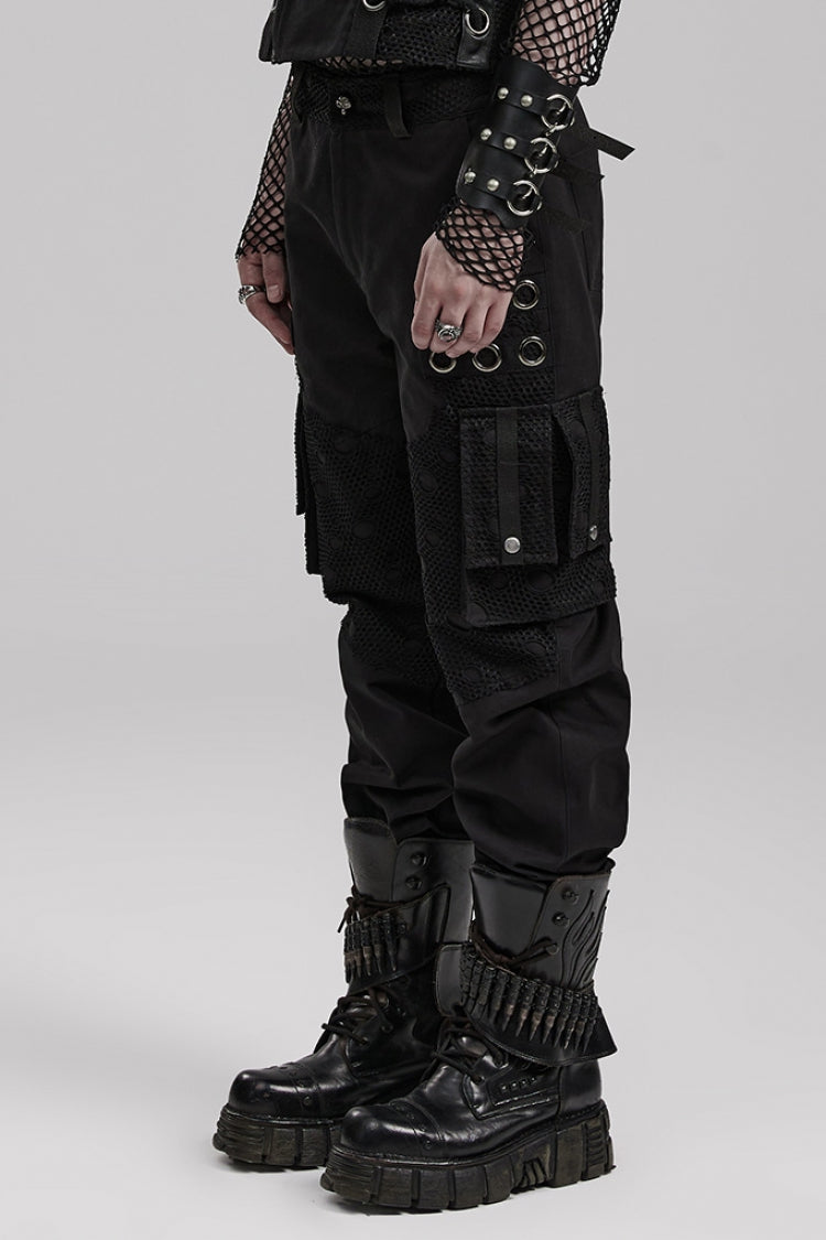 Steampunk Trousers with Metal Ring Embellishments