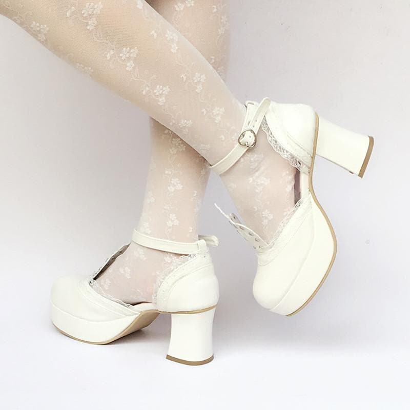 Custom White Crown SP168283 Princess Platform Shoes Made