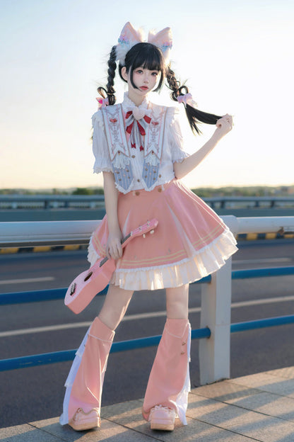 Rose Messenger of Heaven Ruffle Sweet Princess Lolita Skirt