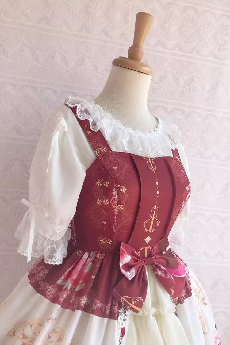 Cool Summer Dessert Print Ruffle Cardigan Jsk - Sweet Lolita