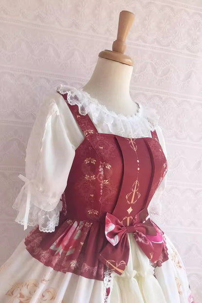 Cool Summer Dessert Print Ruffle Cardigan Jsk - Sweet Lolita