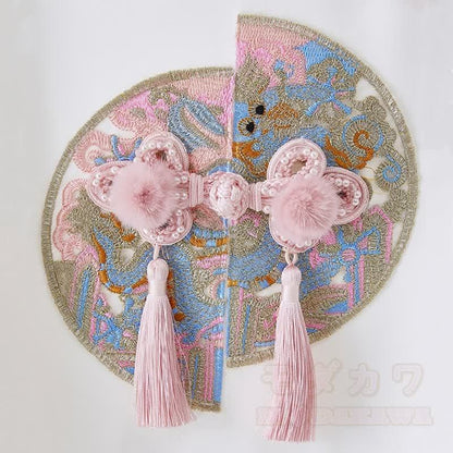 Skirt T-shirt Pieces Set Tassels Buckle Horse-face Two Vintage