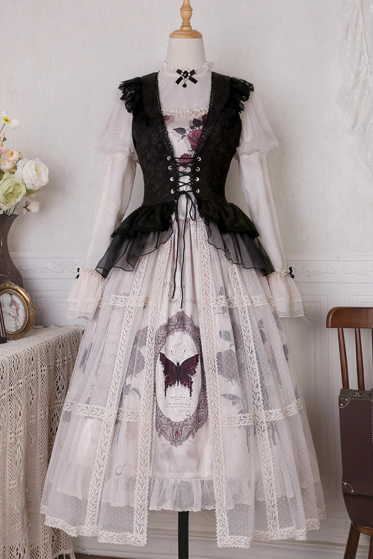 Gothic French Princess Ruffle Lolita Set with Long Sleeves