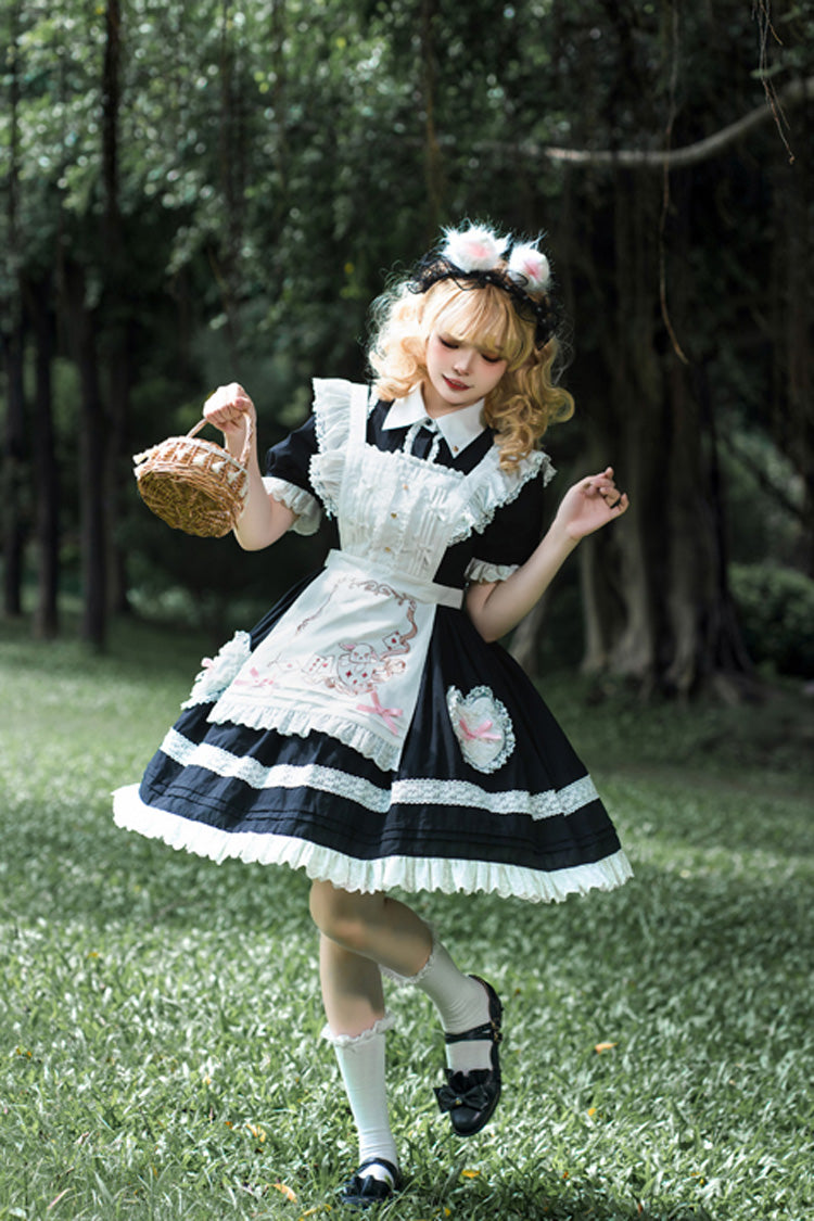Sweet Princess Lolita JSK Dress with Ruffle Lace Sleeves