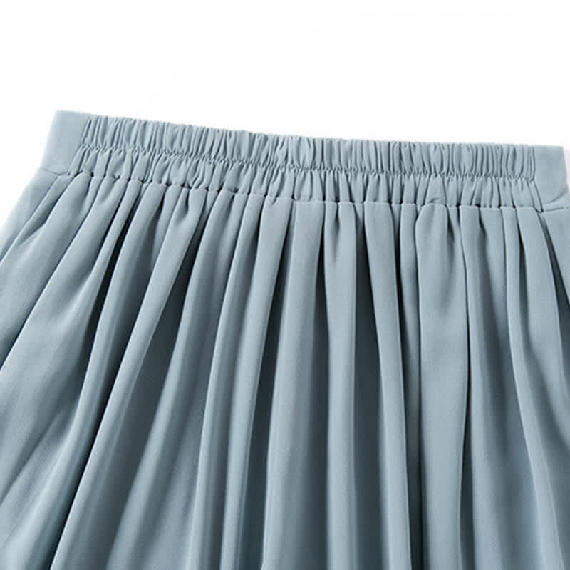 T-Shirt Set Chiffon Split Printed Pants Chic