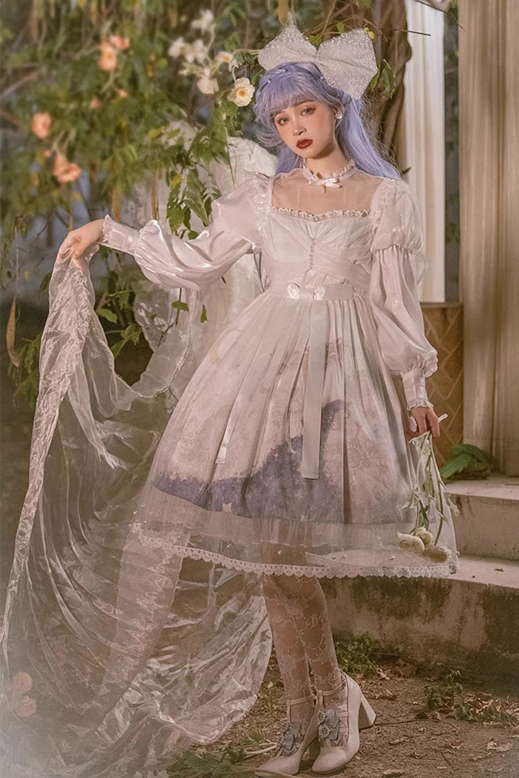 Lantern Sleeve Ruffle Sweet Lolita JSK Gown