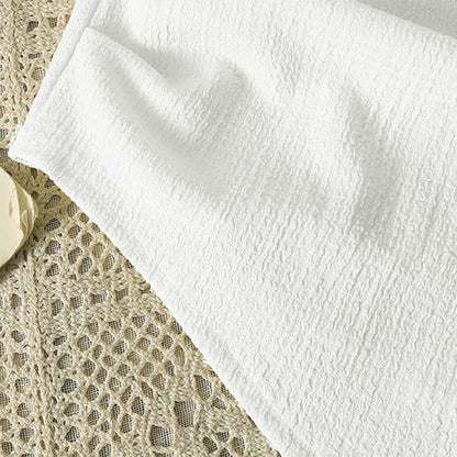 Pleated Buckle Lace-up Shirt Vintage Skirt