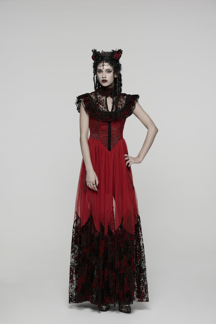 Hanayome Lace Lace-Up Gothic Elegant Wedding Dress