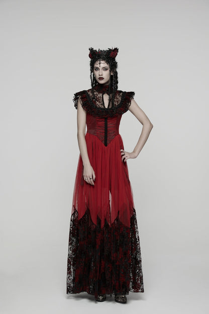 Hanayome Lace Lace-Up Gothic Elegant Wedding Dress