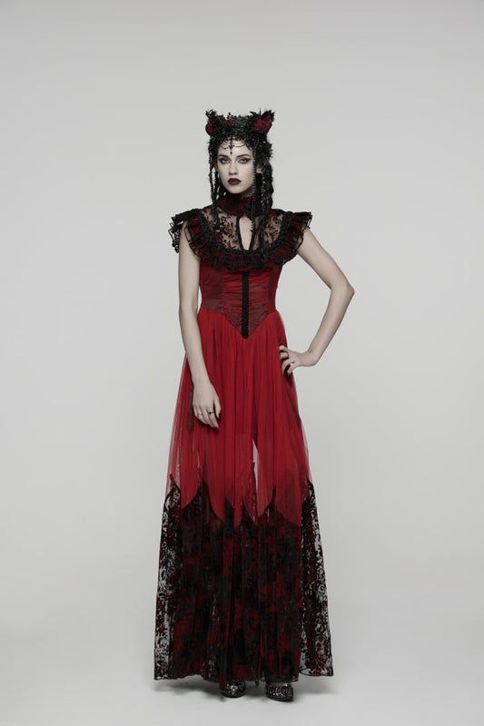 Hanayome Lace Lace-Up Gothic Elegant Wedding Dress