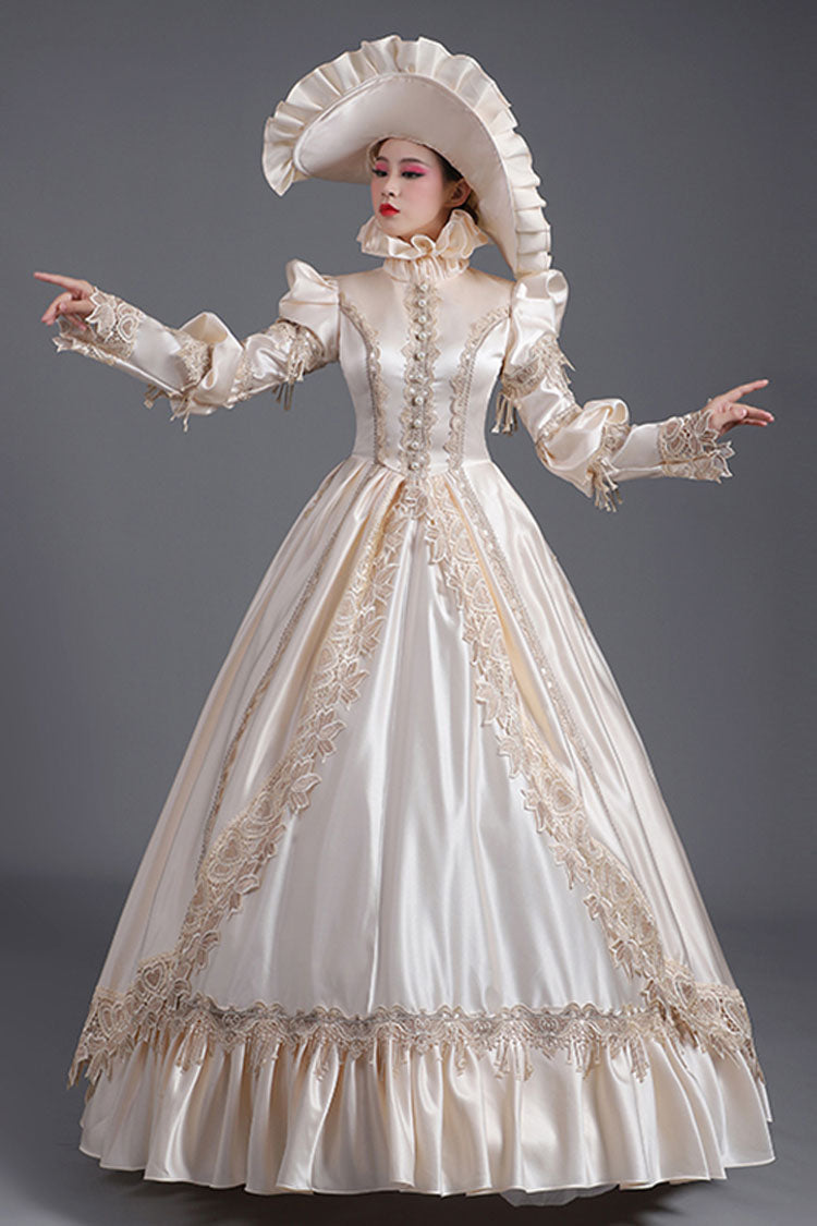 Single Breasted Ruffled Dress with Long Sleeves