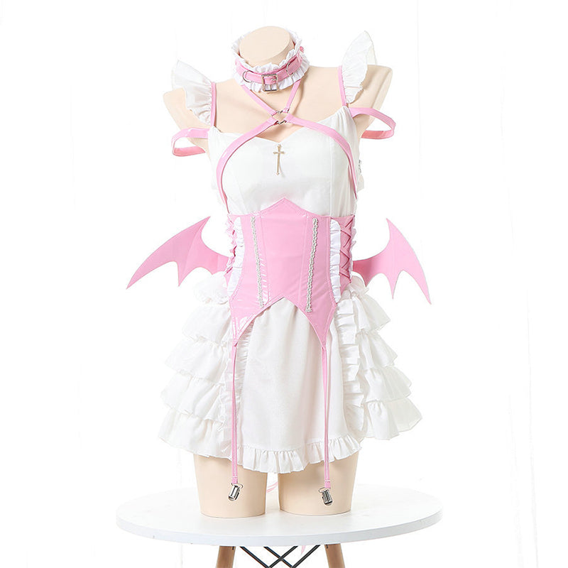 Cosplay Devil Wings Splice Lolita Maid Dress