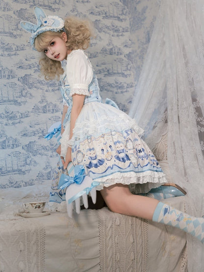 Alice Vibes Blue Bunny Ears Hairband