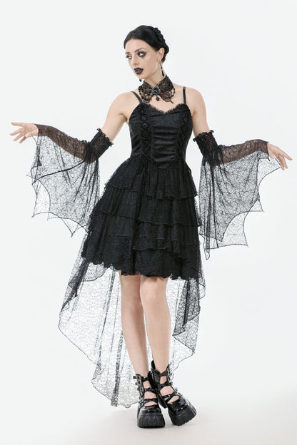 Fishtail Lace Gothic Slip Dress for Graduation