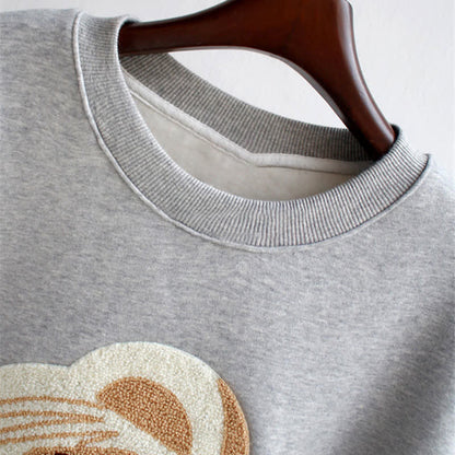 Draw Sweatshirt Pants String Cute Casual Bear