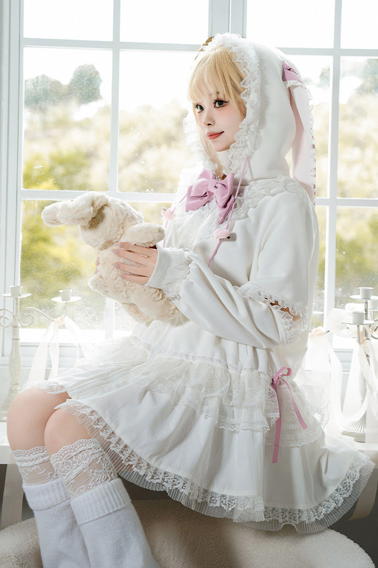 Hooded Lace Sweet Lolita Coat Set