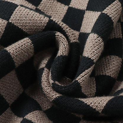 Lattice Pants Set Print Split Sweater Casual