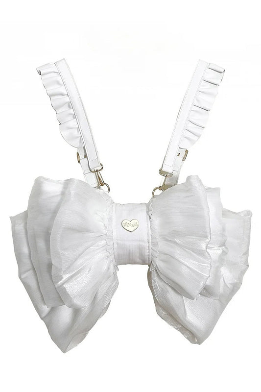 Big White Bowknot Lolita Backpack