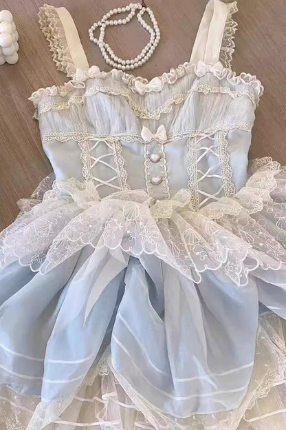 Ruffled Lace Sweet Princess Lolita JSK