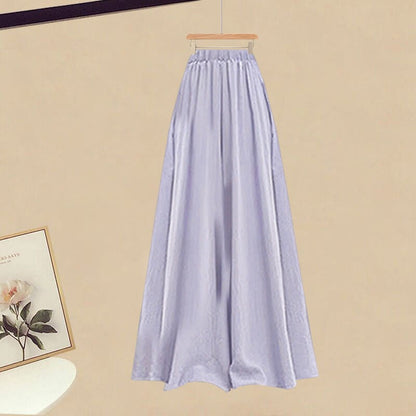 Pantskirt Pieces Top Fake Two Set Two-Piece Plaid